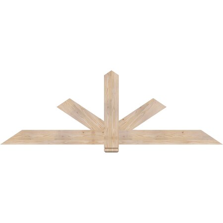 Ekena Millwork Kennewick Smooth Timber Gable Bracket, Douglas Fir, 84"W x 28"H x 1 1/2"D x 5 1/2"F, 8/12 Pitch GBW084X28X0206KEN00SDF